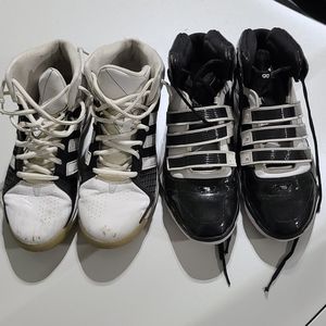 2 pair of Adidas basketball shoes